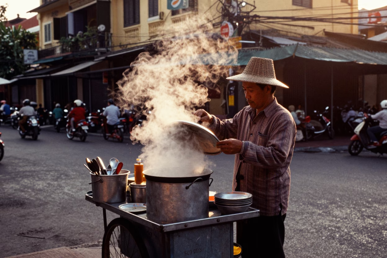 Street Scene in Ho Chi Minh City in in Ho Chi Minh City, Vietnam
