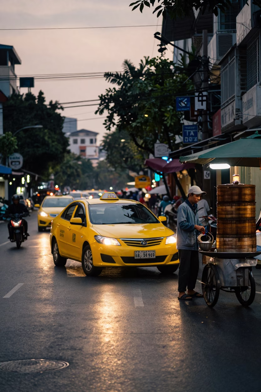 Street Scene in Ho Chi Minh City in in Ho Chi Minh City, Vietnam