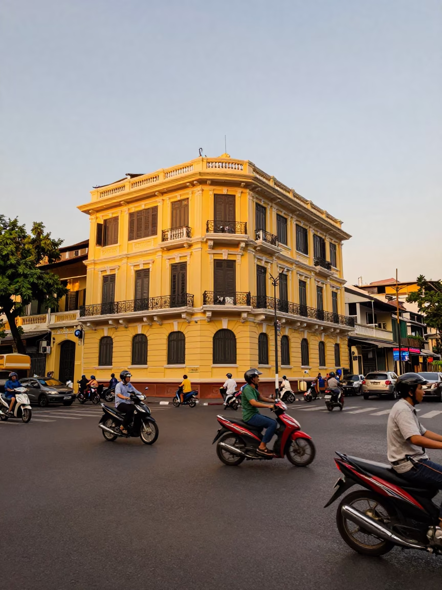 Street Scene in Ho Chi Minh City in in Ho Chi Minh City, Vietnam
