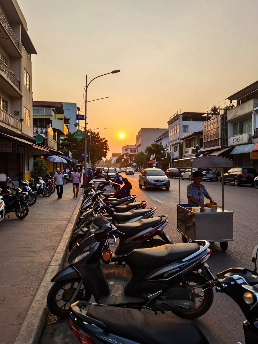 Street Scene in Ho Chi Minh City in in Ho Chi Minh City, Vietnam