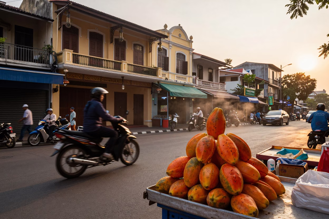 Street Scene in Ho Chi Minh City in in Ho Chi Minh City, Vietnam