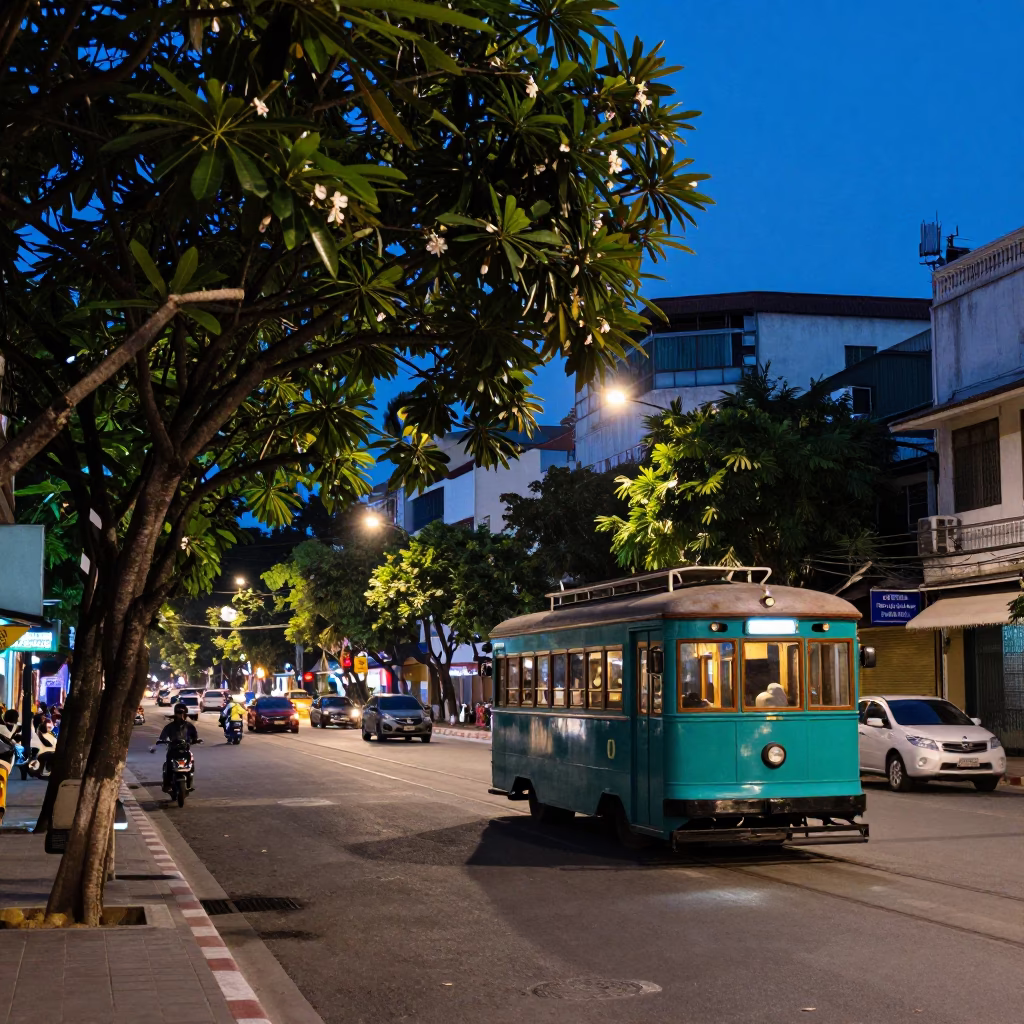 Street Scene in Ho Chi Minh City in in Ho Chi Minh City, Vietnam