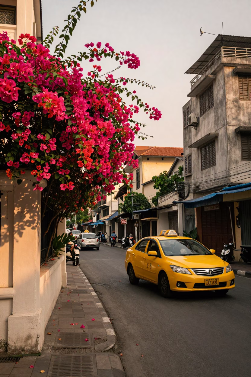 Street Scene in Ho Chi Minh City in in Ho Chi Minh City, Vietnam