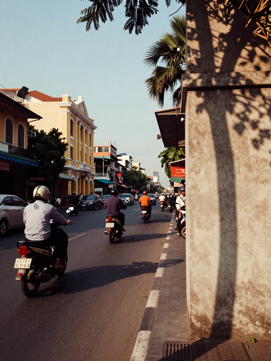Street Scene in Ho Chi Minh City in in Ho Chi Minh City, Vietnam