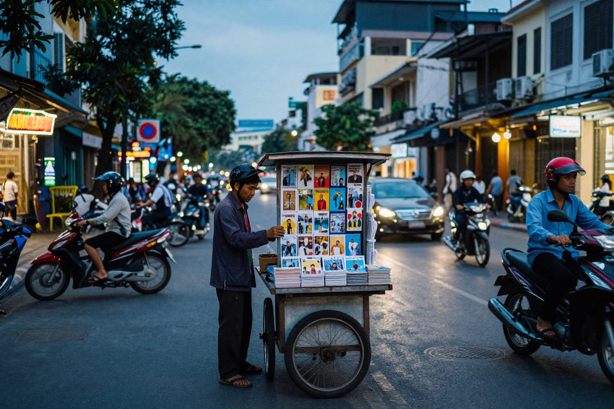 Street Scene in Ho Chi Minh City in in Ho Chi Minh City, Vietnam