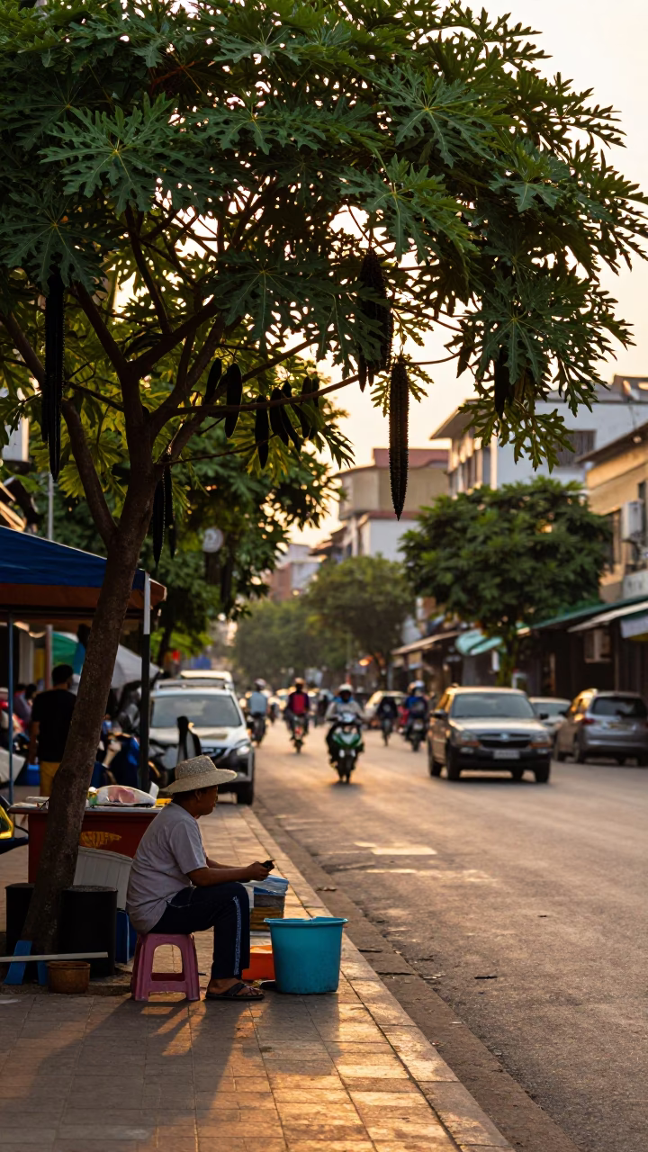 Street Scene in Ho Chi Minh City in in Ho Chi Minh City, Vietnam