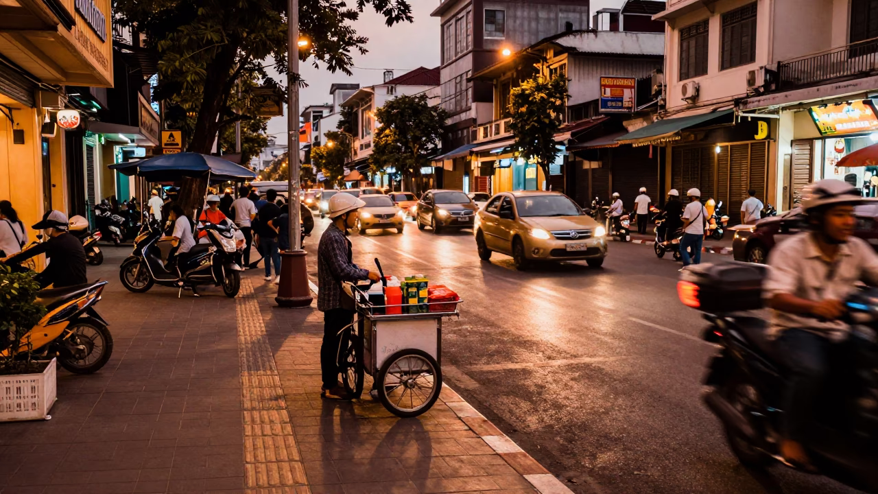 Street Scene in Ho Chi Minh City in in Ho Chi Minh City, Vietnam