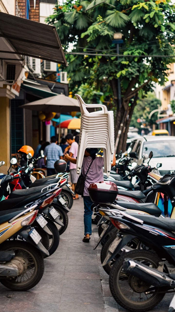 Street Scene in Ho Chi Minh City in in Ho Chi Minh City, Vietnam