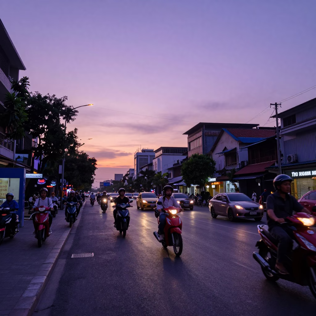 Street Scene in Ho Chi Minh City in in Ho Chi Minh City, Vietnam