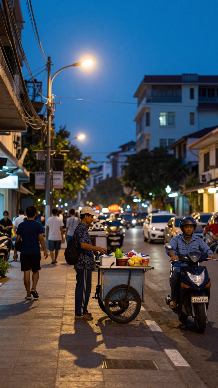 Street Scene in Ho Chi Minh City in in Ho Chi Minh City, Vietnam