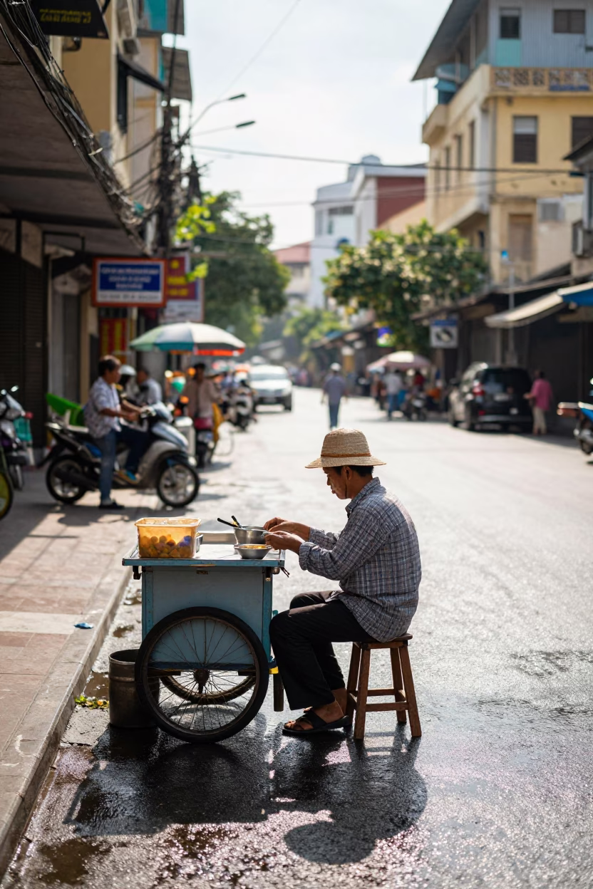 Street Scene in Ho Chi Minh City in in Ho Chi Minh City, Vietnam