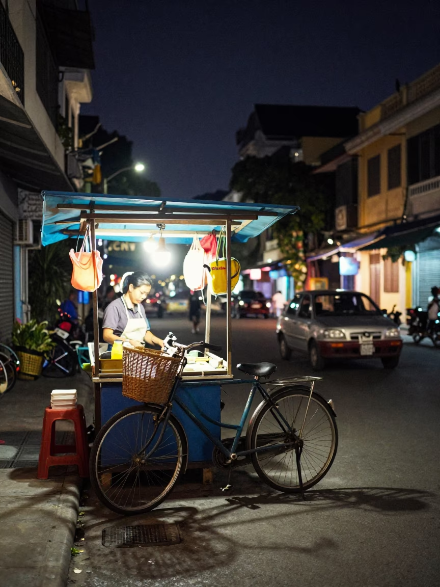 Street Scene in Ho Chi Minh City in in Ho Chi Minh City, Vietnam