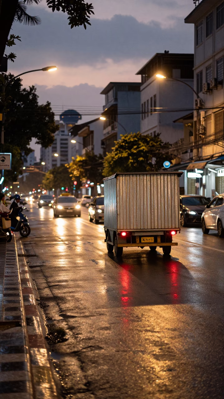 Street Scene in Ho Chi Minh City in in Ho Chi Minh City, Vietnam