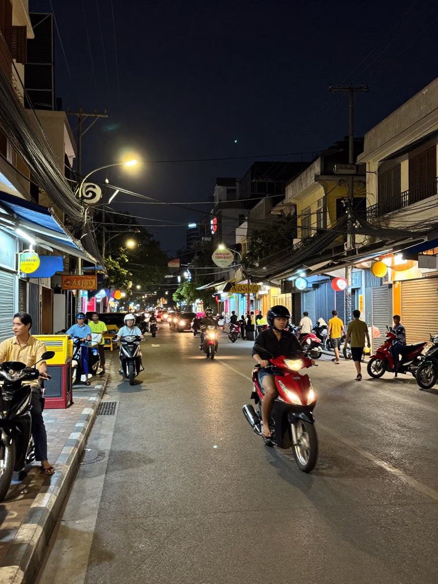 Street Scene in Ho Chi Minh City in in Ho Chi Minh City, Vietnam