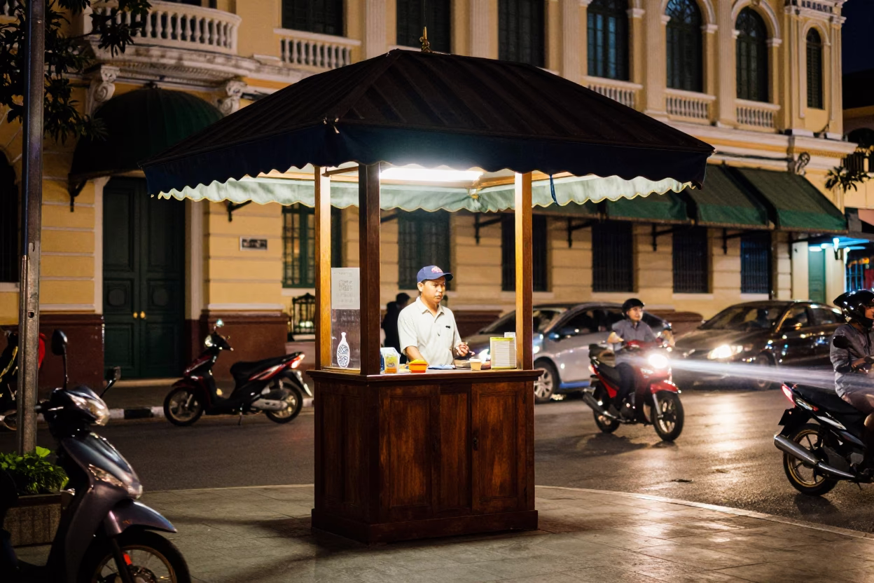 Street Scene in Ho Chi Minh City in in Ho Chi Minh City, Vietnam