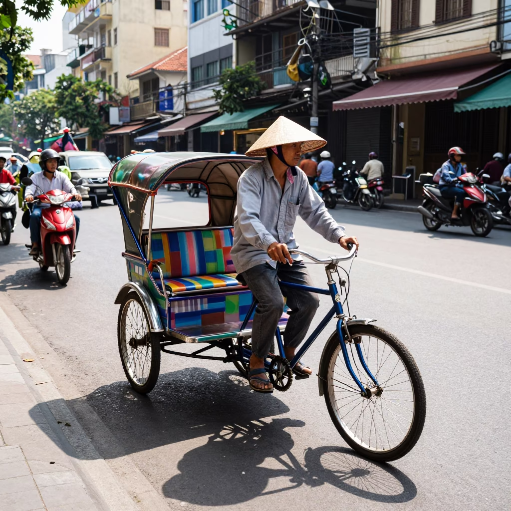 Street Scene in Ho Chi Minh City in in Ho Chi Minh City, Vietnam