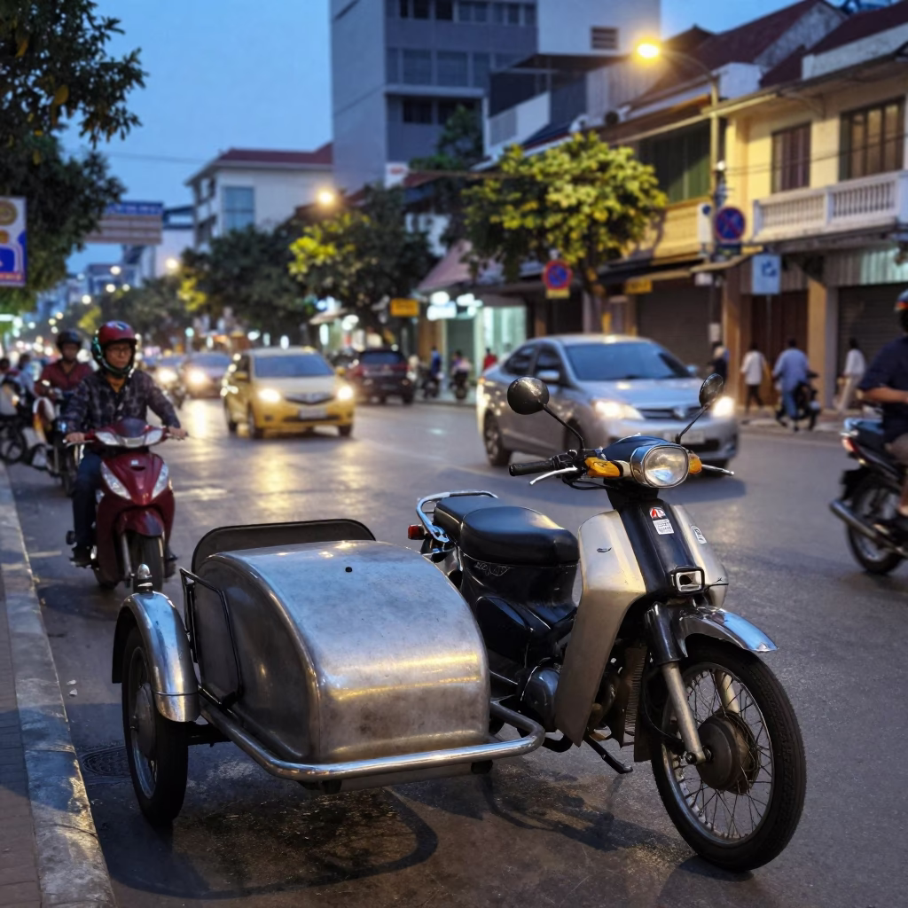 Street Scene in Ho Chi Minh City in in Ho Chi Minh City, Vietnam