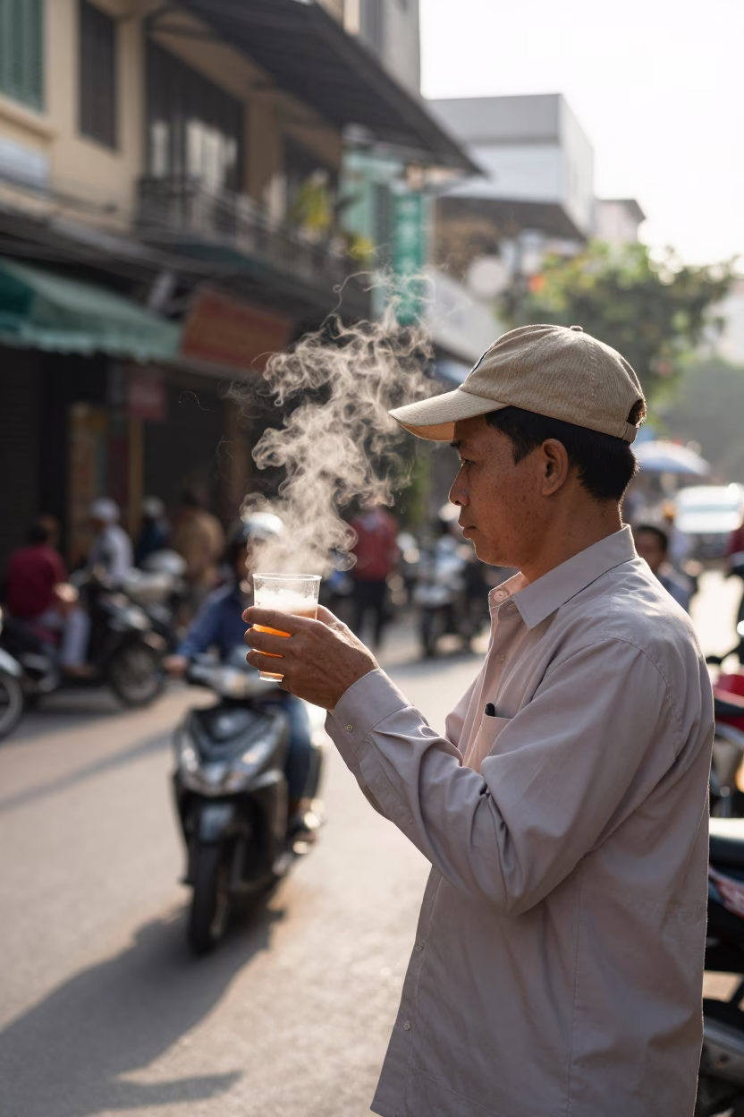 Street Scene in Ho Chi Minh City in in Ho Chi Minh City, Vietnam