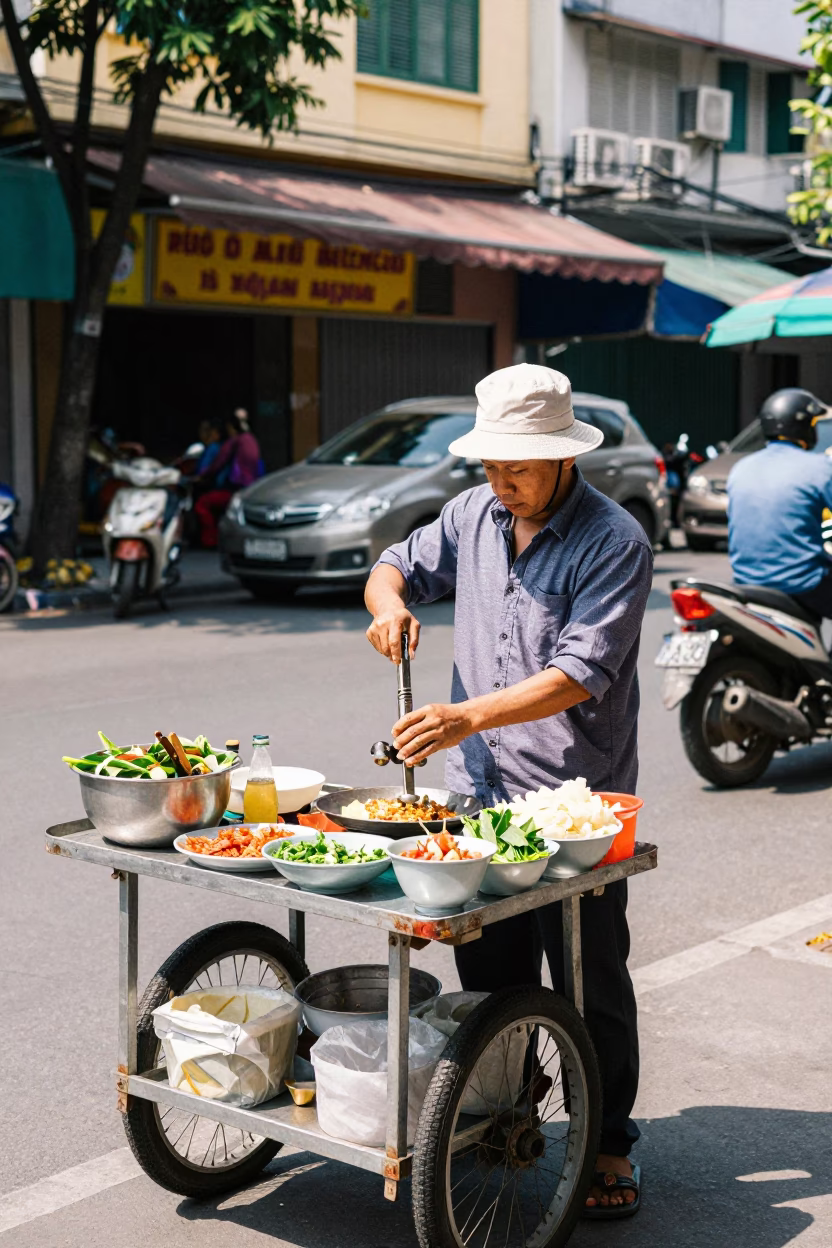 Street Scene in Ho Chi Minh City in in Ho Chi Minh City, Vietnam