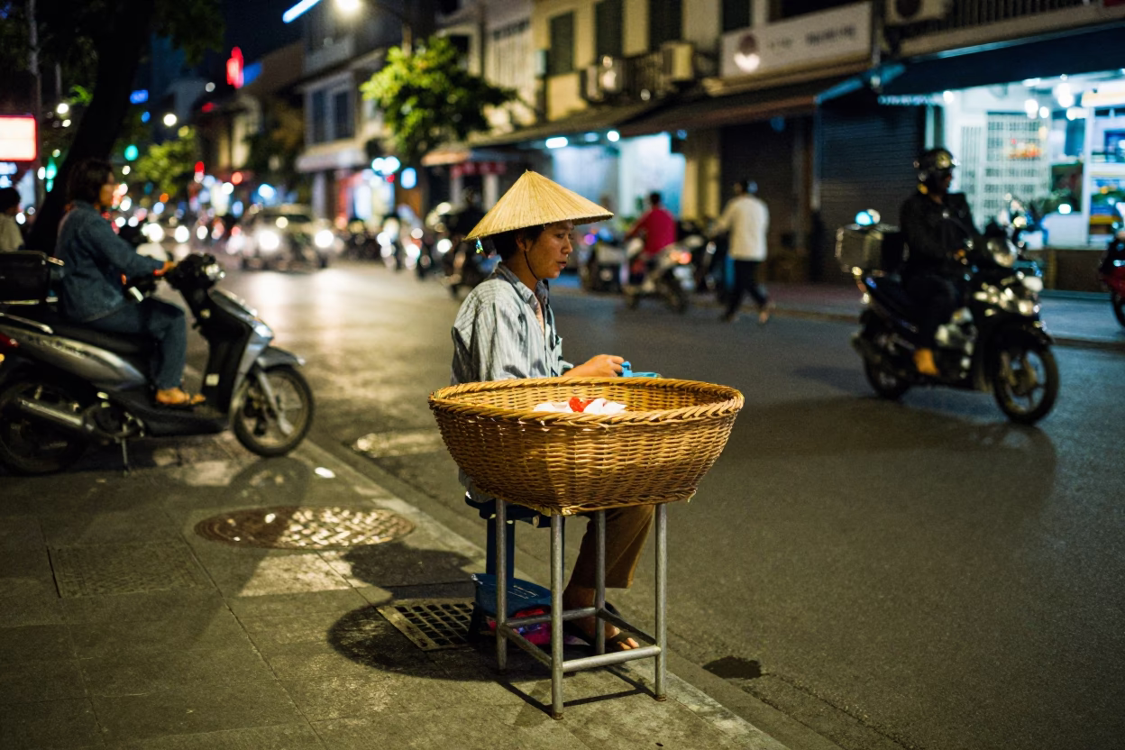 Street Scene in Ho Chi Minh City in in Ho Chi Minh City, Vietnam