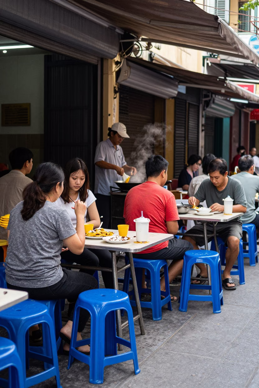Street Scene in Ho Chi Minh City in in Ho Chi Minh City, Vietnam
