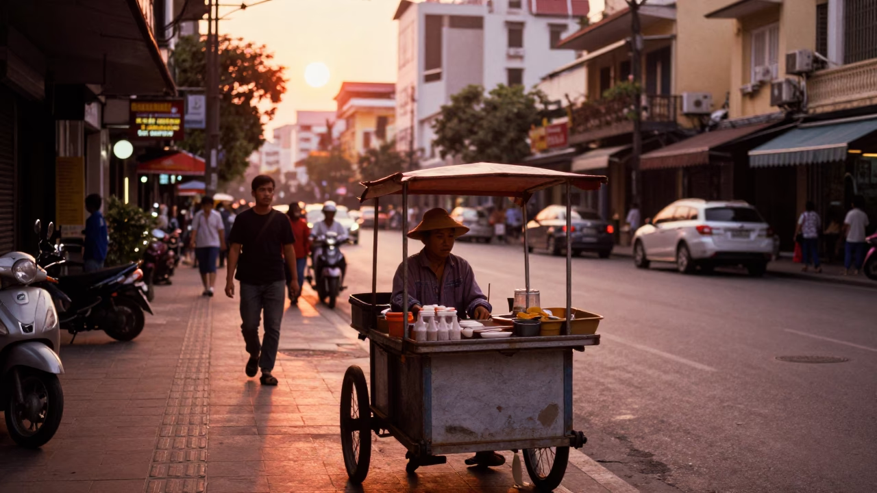 Street Scene in Ho Chi Minh City in in Ho Chi Minh City, Vietnam