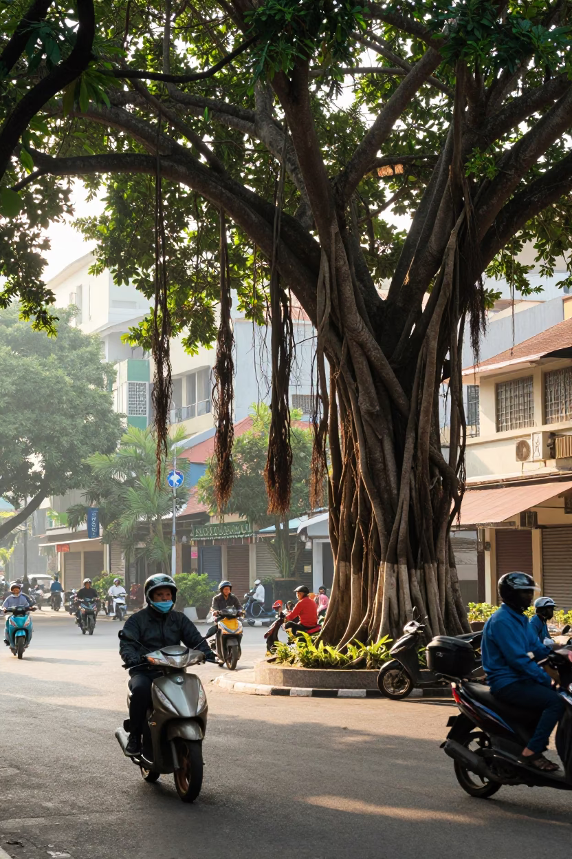 Street Scene in Ho Chi Minh City in in Ho Chi Minh City, Vietnam