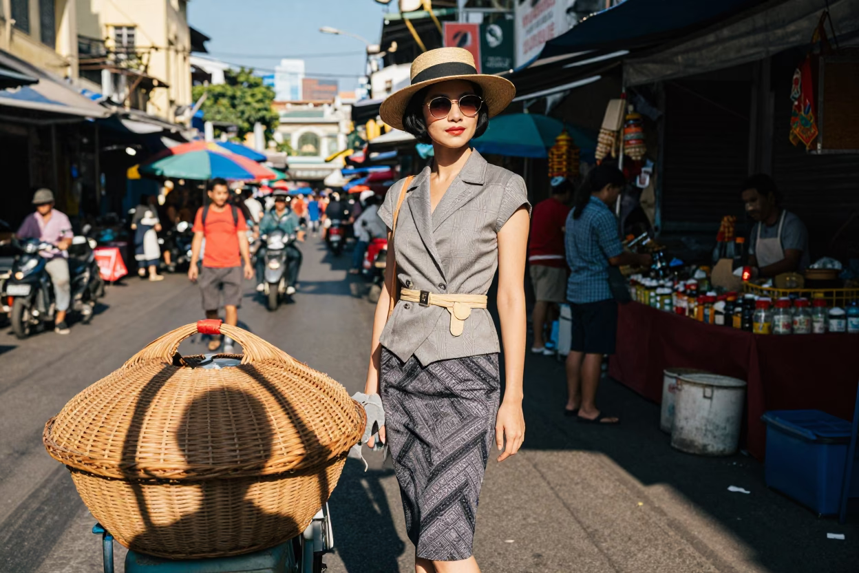Street Scene in Ho Chi Minh City in in Ho Chi Minh City, Vietnam