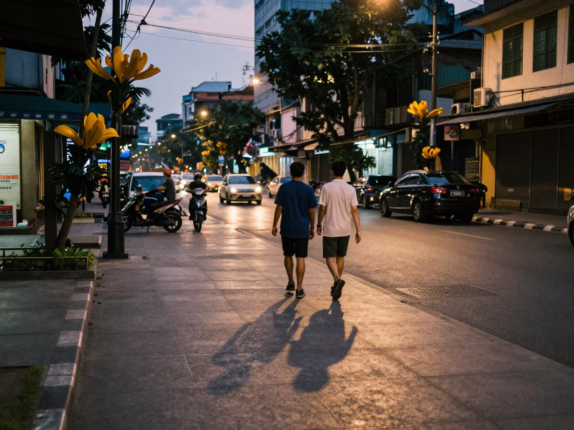 Street Scene in Ho Chi Minh City in in Ho Chi Minh City, Vietnam