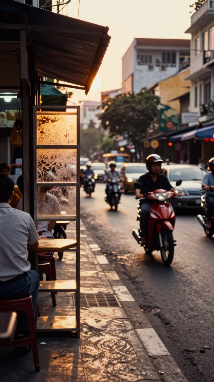 Street Scene in Ho Chi Minh City in in Ho Chi Minh City, Vietnam