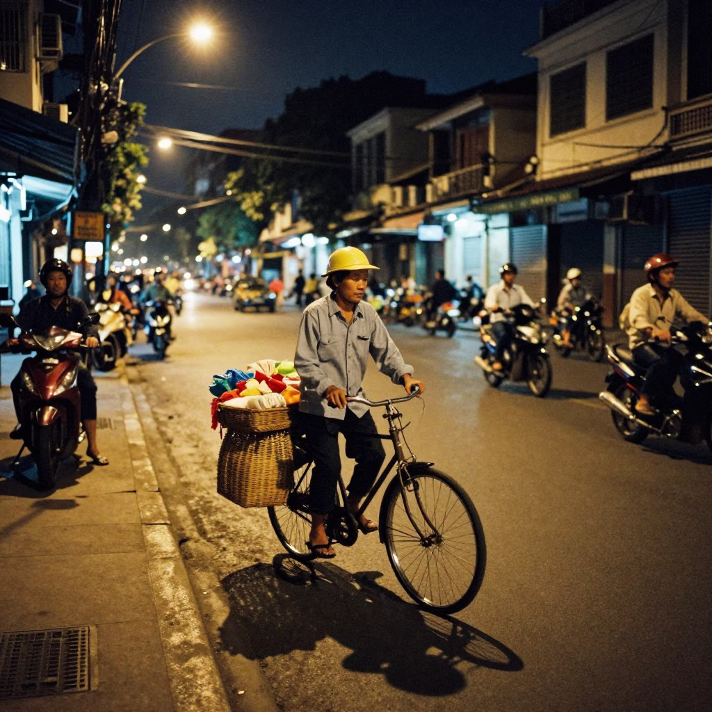 Street Scene in Ho Chi Minh City in in Ho Chi Minh City, Vietnam
