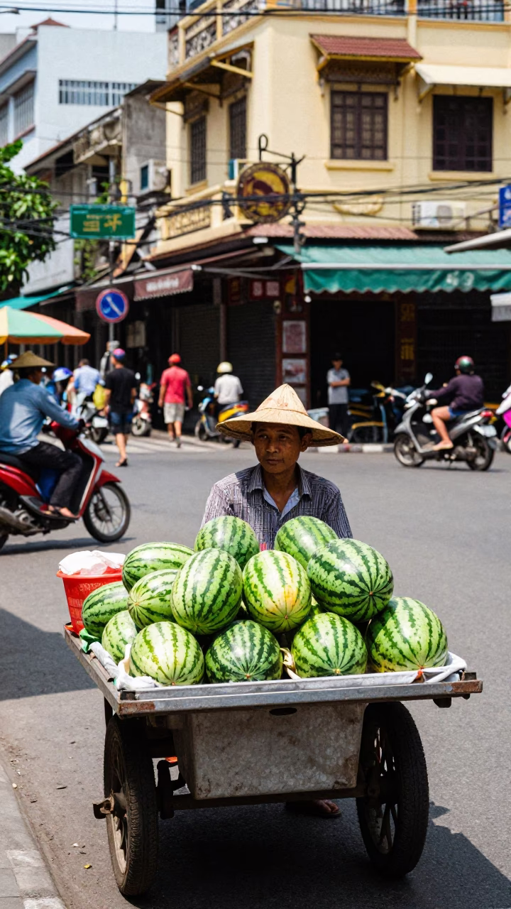 Street Scene in Ho Chi Minh City in in Ho Chi Minh City, Vietnam