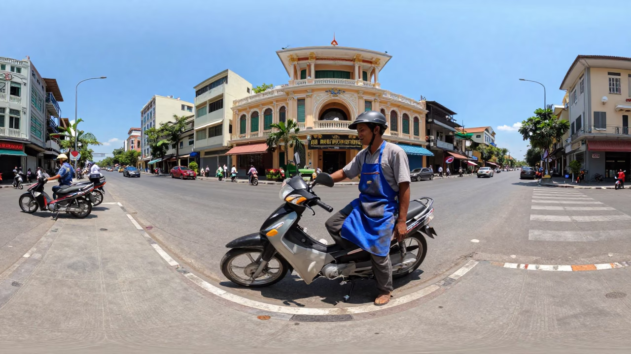 Street Scene in Ho Chi Minh City in in Ho Chi Minh City, Vietnam