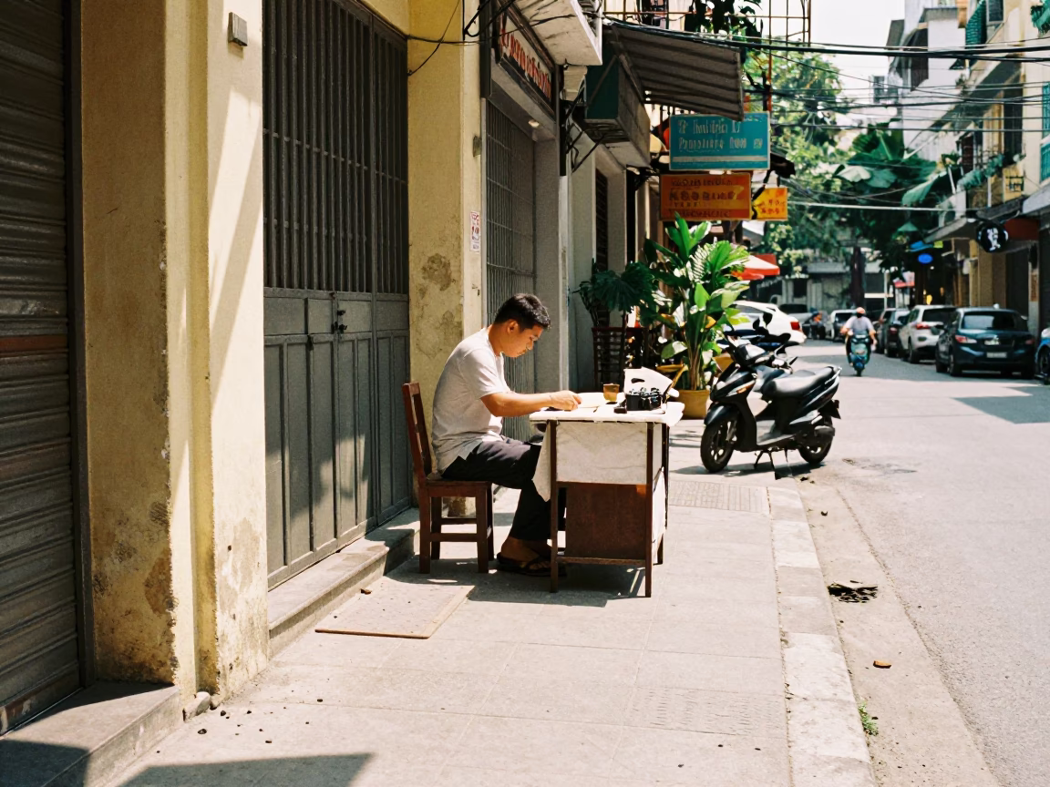 Street Scene in Ho Chi Minh City in in Ho Chi Minh City, Vietnam
