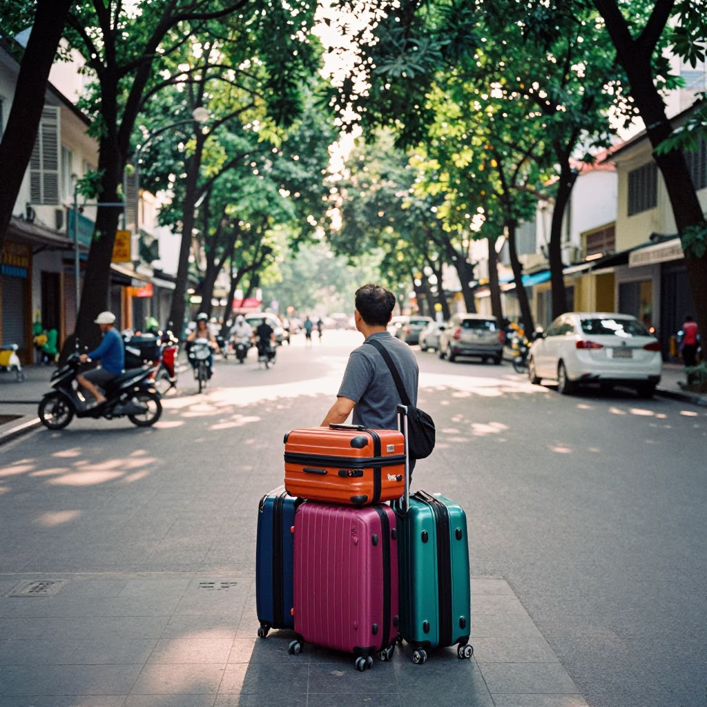 Street Scene in Ho Chi Minh City in in Ho Chi Minh City, Vietnam