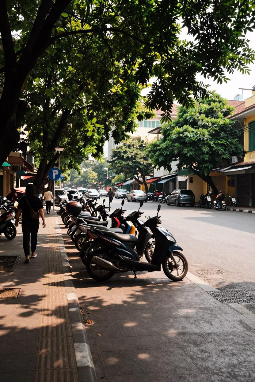 Street Scene in Ho Chi Minh City in in Ho Chi Minh City, Vietnam