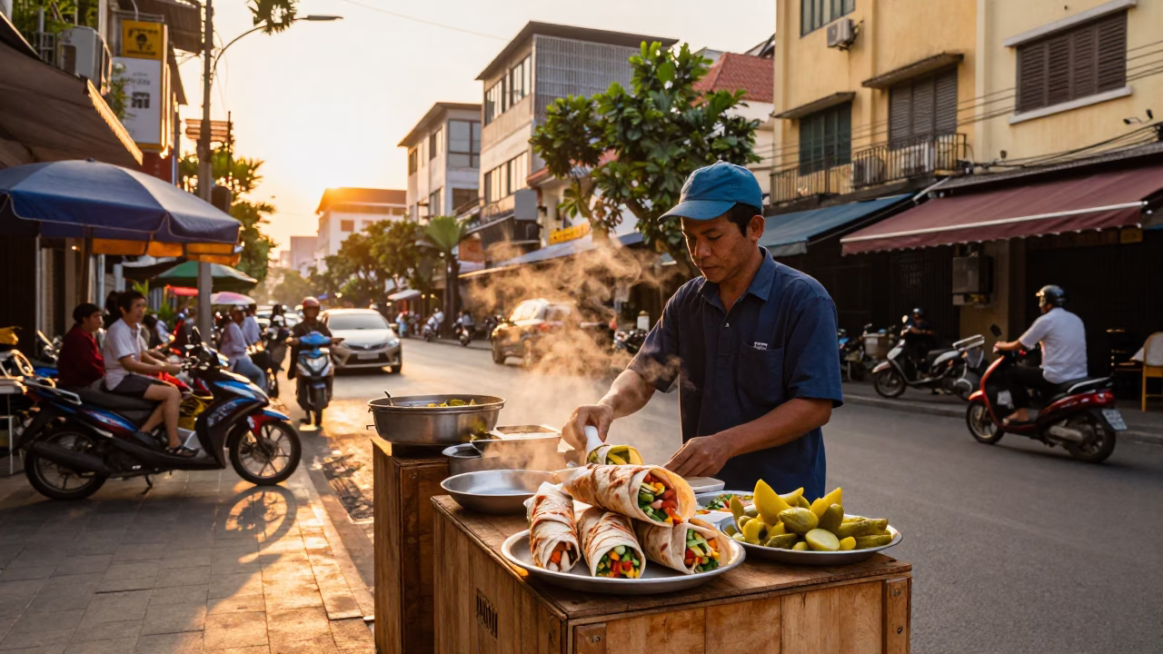 Street Scene in Ho Chi Minh City in in Ho Chi Minh City, Vietnam