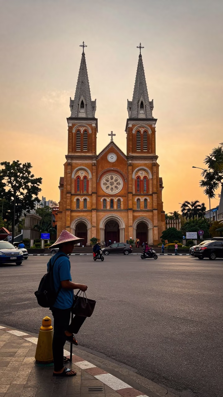 Street Scene in Ho Chi Minh City in in Ho Chi Minh City, Vietnam