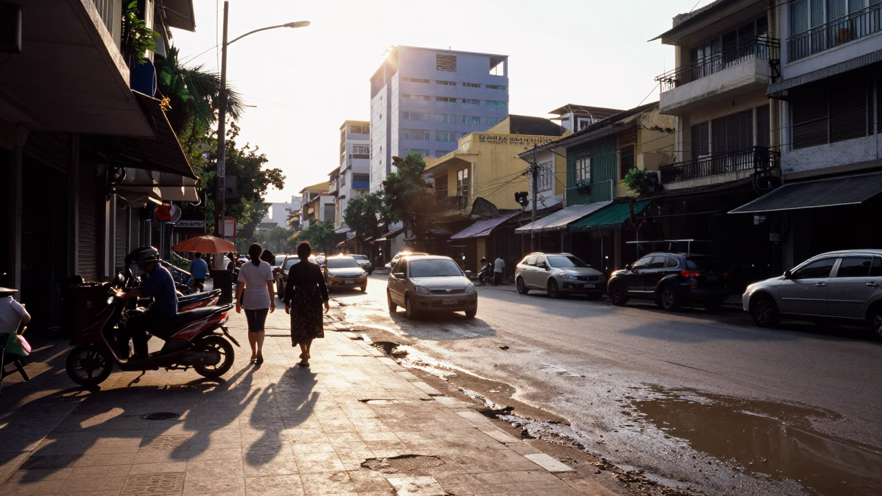 Street Scene in Ho Chi Minh City in in Ho Chi Minh City, Vietnam