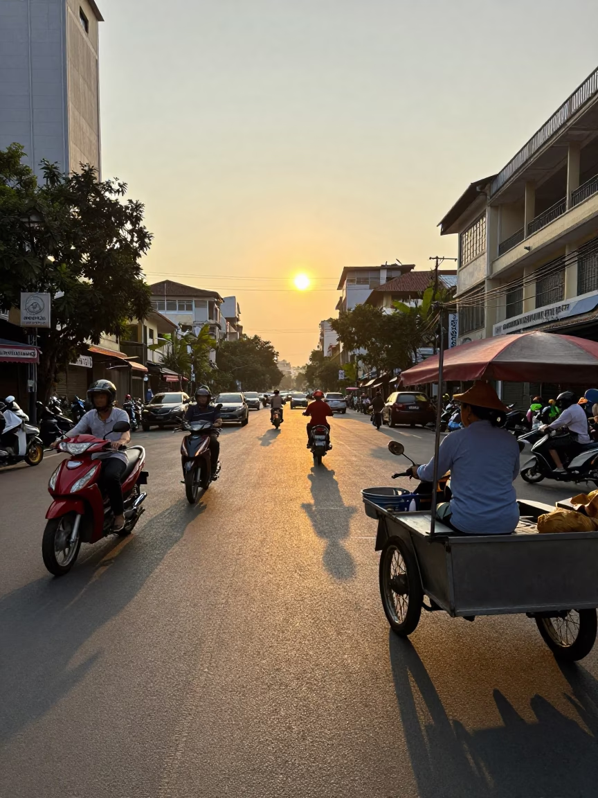 Street Scene in Ho Chi Minh City in in Ho Chi Minh City, Vietnam