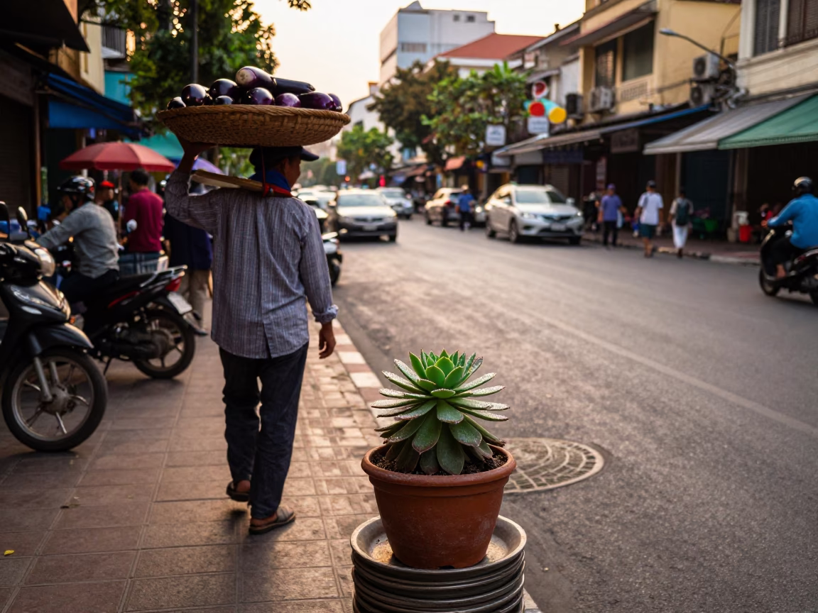 Street Scene in Ho Chi Minh City in in Ho Chi Minh City, Vietnam