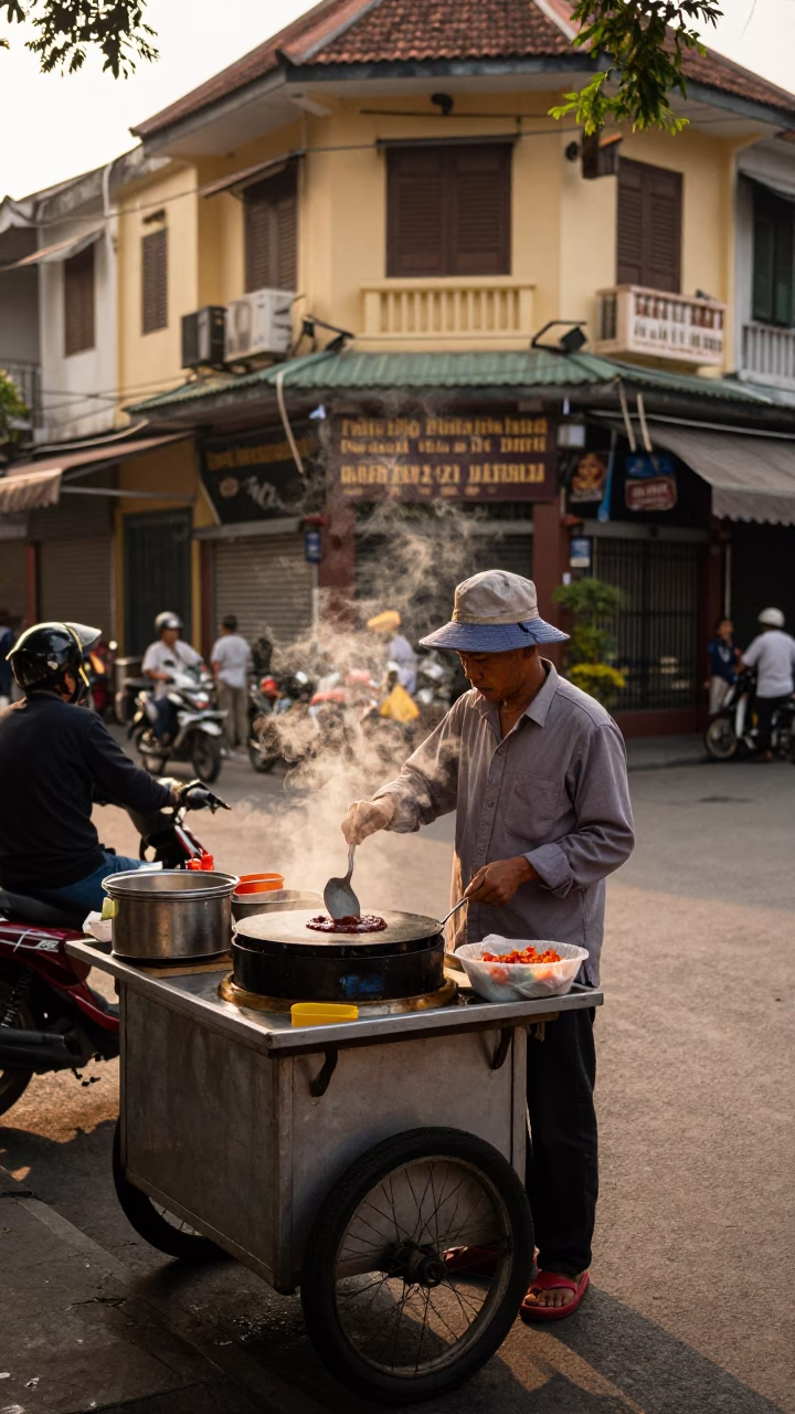 Street Scene in Ho Chi Minh City in in Ho Chi Minh City, Vietnam