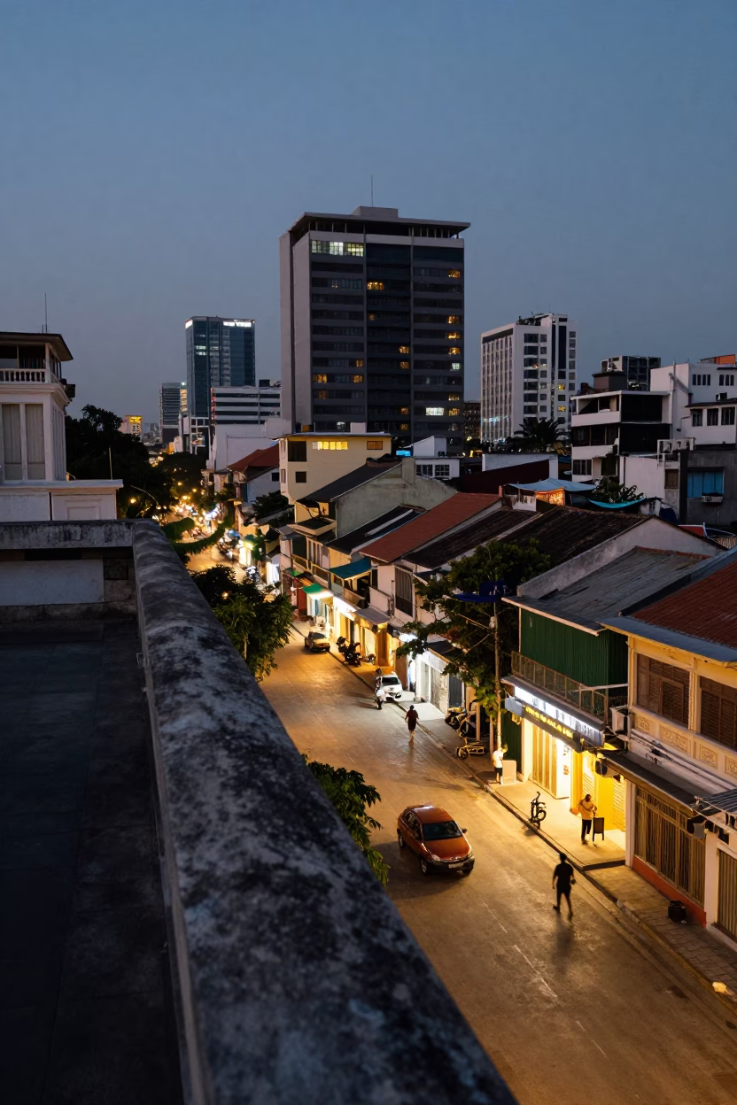 Street Scene in Ho Chi Minh City in in Ho Chi Minh City, Vietnam