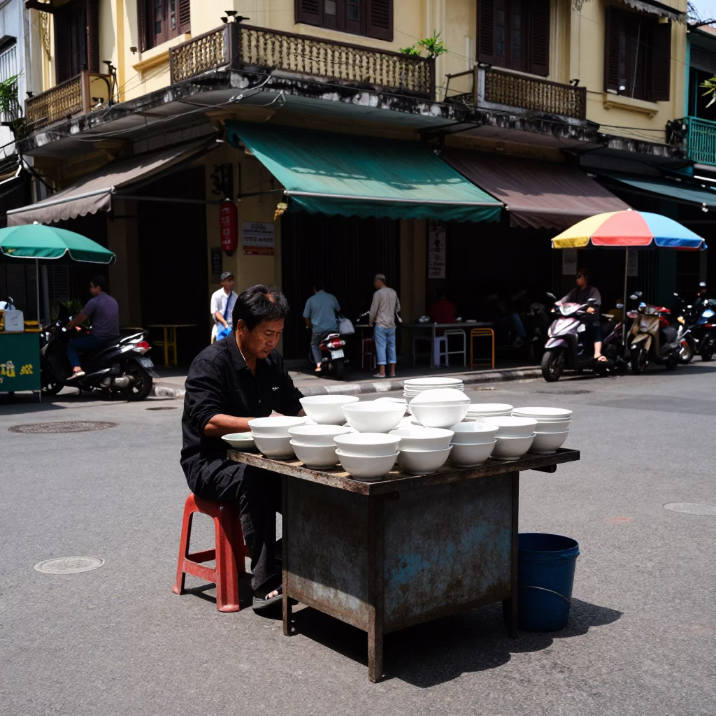 Street Scene in Ho Chi Minh City in in Ho Chi Minh City, Vietnam