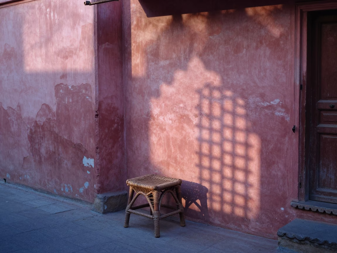 Street Scene in Jaipur at Sunrise Light in in Jaipur, India