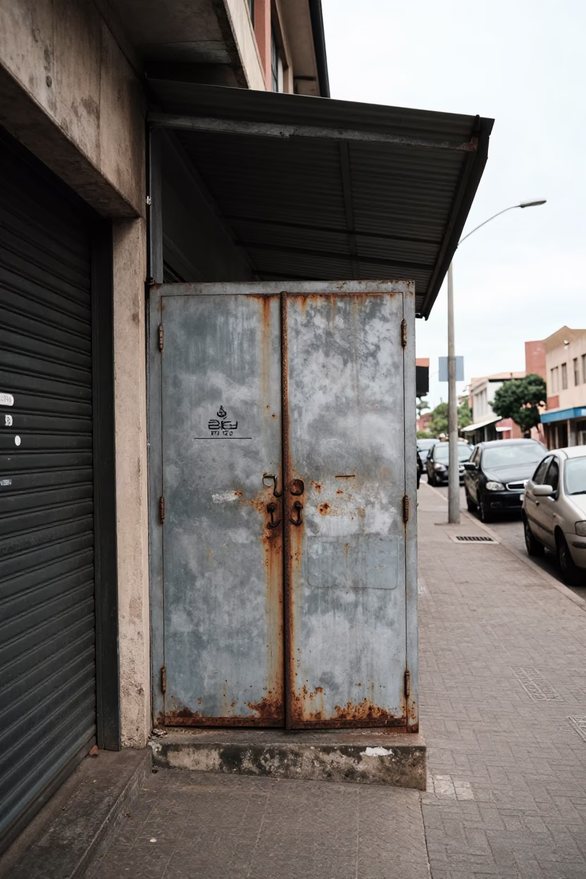 Street Scene in Johannesburg at Midday Light in in Johannesburg, South Africa