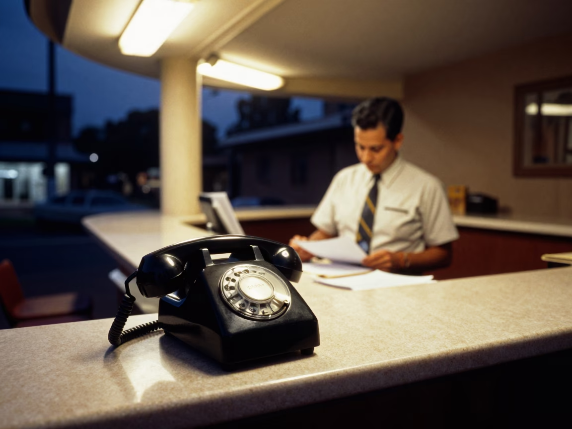 Street Scene in Johannesburg at Midnight Light in in Johannesburg, South Africa