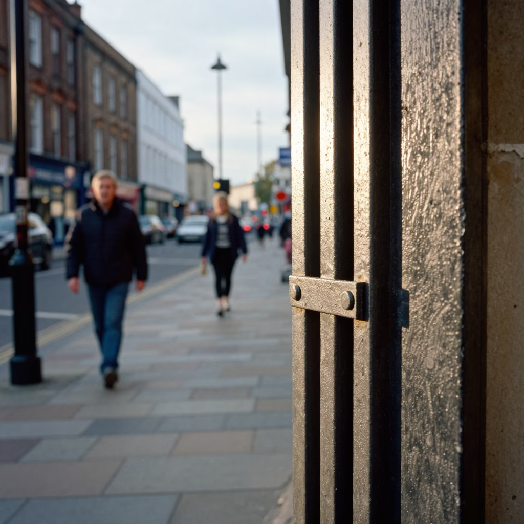 Street Scene in Liverpool at The Early Afternoon Light in in Liverpool, United Kingdom