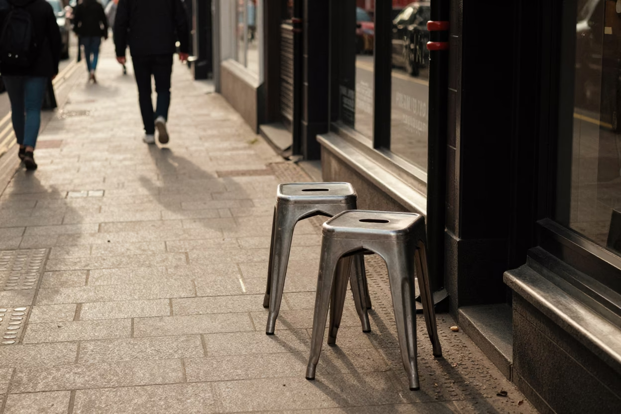 Street Scene in Liverpool at The Late Afternoon Light in in Liverpool, United Kingdom