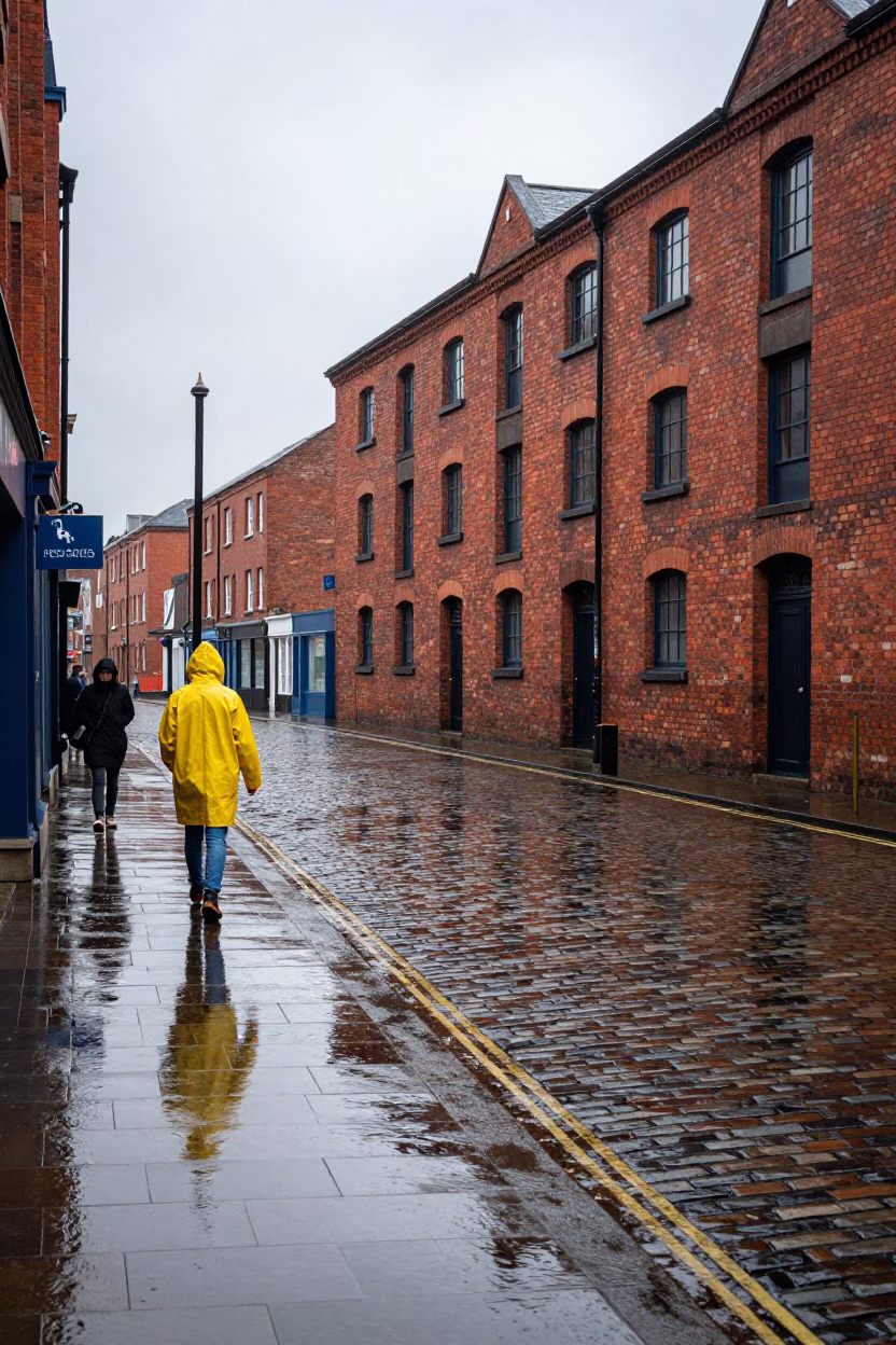 Street Scene in Liverpool in in Liverpool, United Kingdom